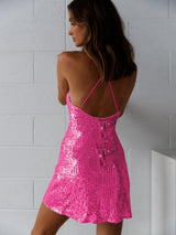 Clistos sequin backless mini dress - View 20 | Clistos