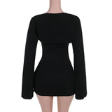 Bodycon Square Neck Mini Dress - View 6 | Clistos
