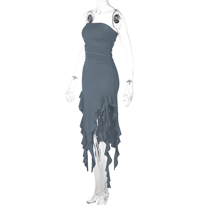 Aliza Strapless Ruched Mini Dress - View 6 | Clistos
