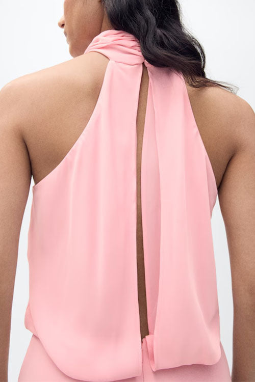 Clistos Open Back Halter Maxi Dress - View 6 | Clistos