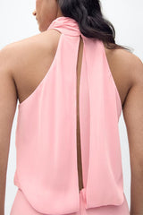 Clistos Open Back Halter Maxi Dress - View 6 | Clistos