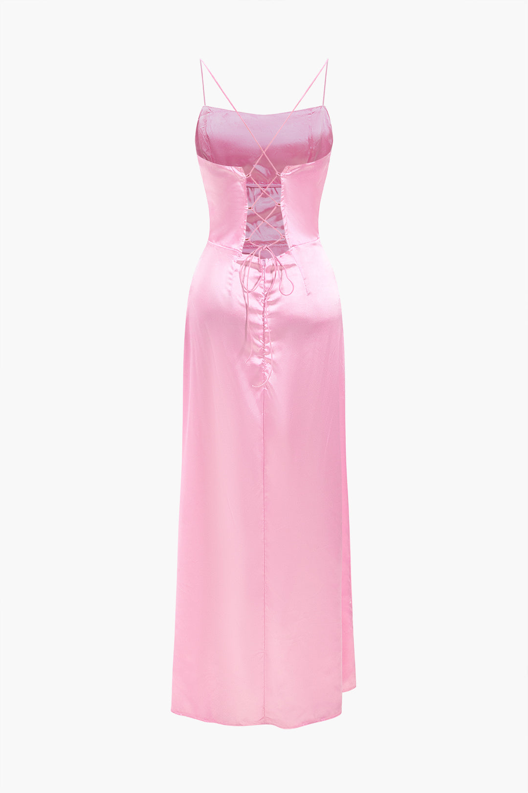 Clistos Corset Cowl Neck High Slit Maxi Dress - View 22 | Clistos