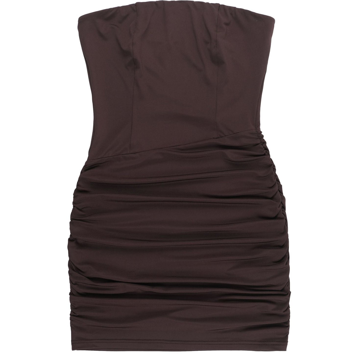 Strapless ruched bodycon mini dress - View 7 | Clistos