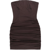 Strapless ruched bodycon mini dress - View 7 | Clistos