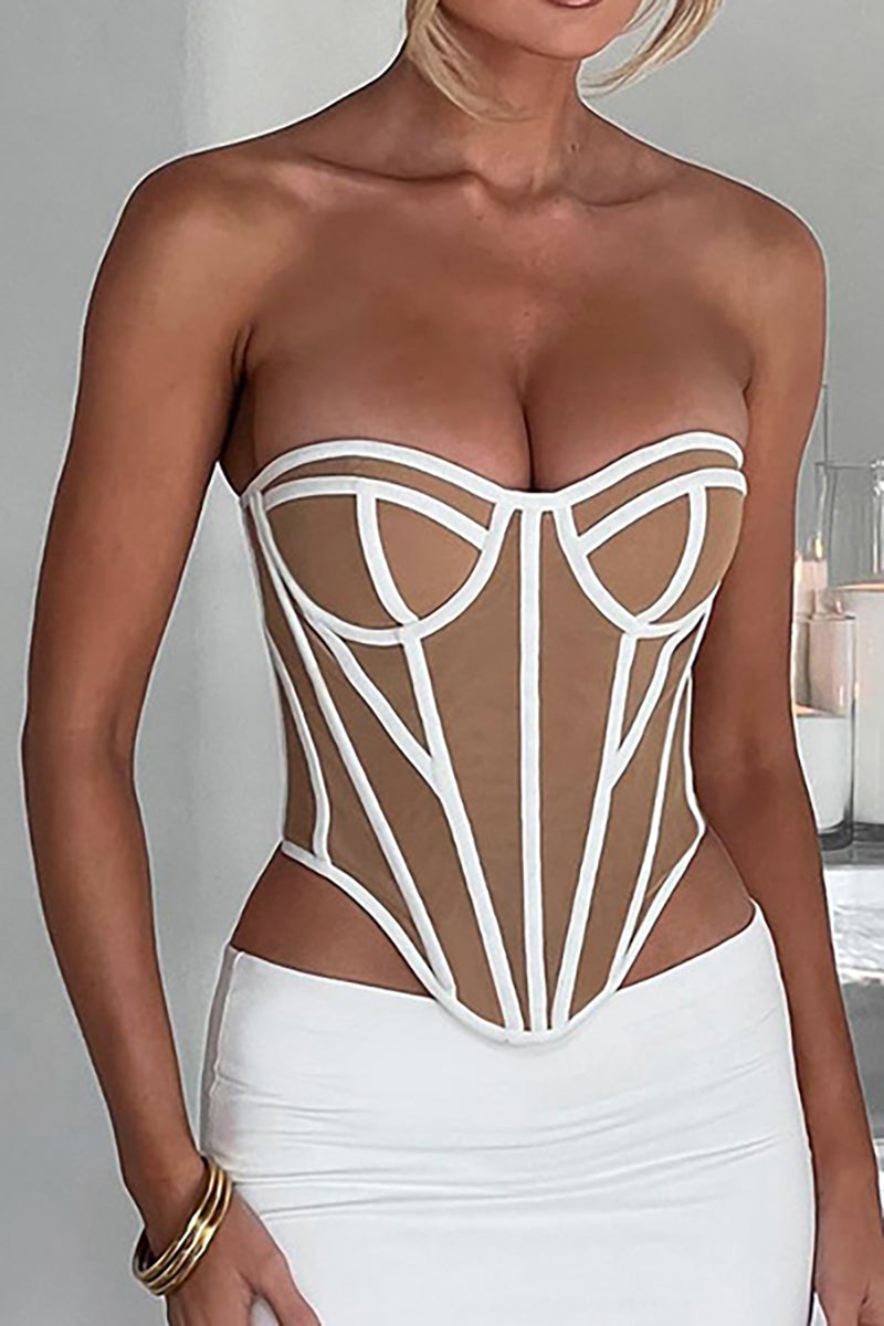 Clistos sweetheart neckline backless tube top - View 9 | Clistos