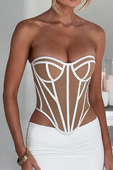 Clistos sweetheart neckline backless tube top - View 9 | Clistos