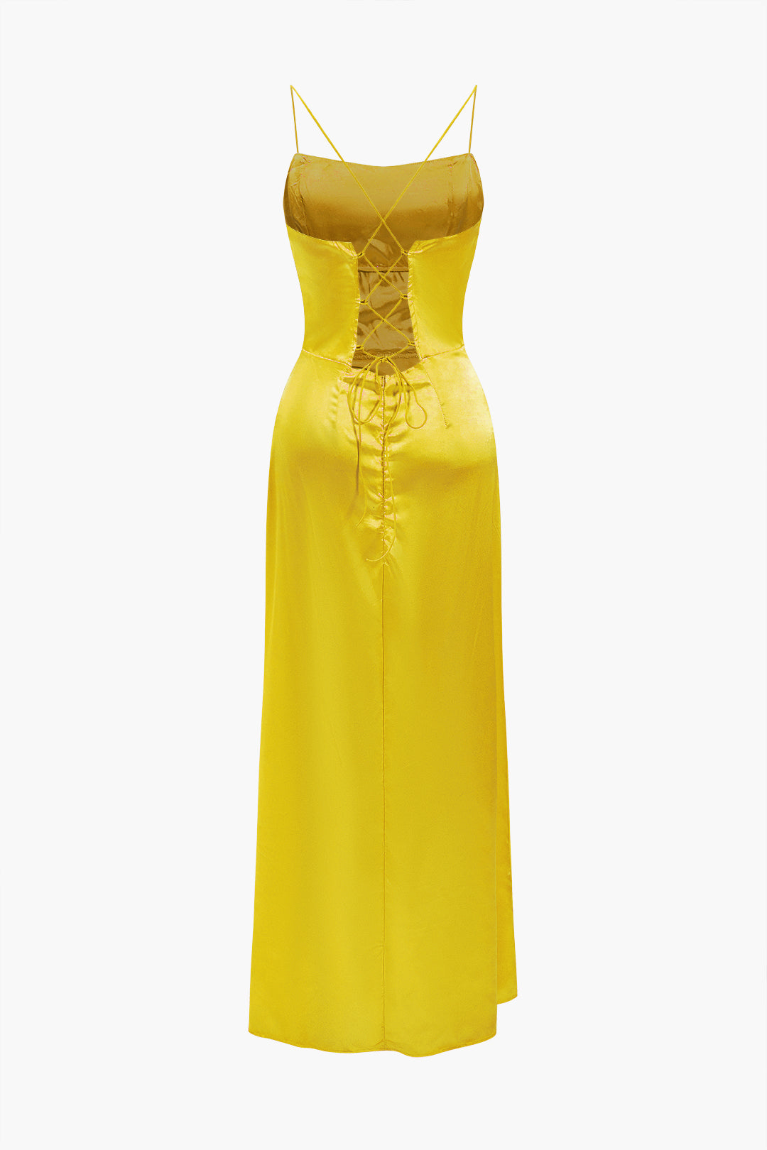 Clistos Corset Cowl Neck High Slit Maxi Dress - View 28 | Clistos