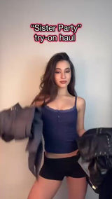 Lace Up Halter Crop Top and Cargo Pants Matching Set - View 10 | Clistos