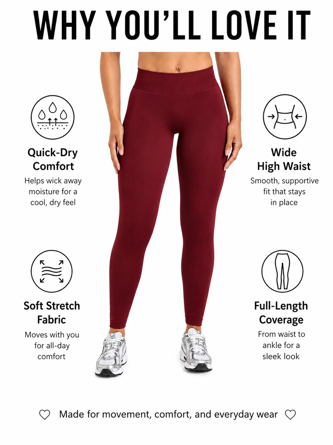 SculptFlex Studio Yoga Leggings for Women
