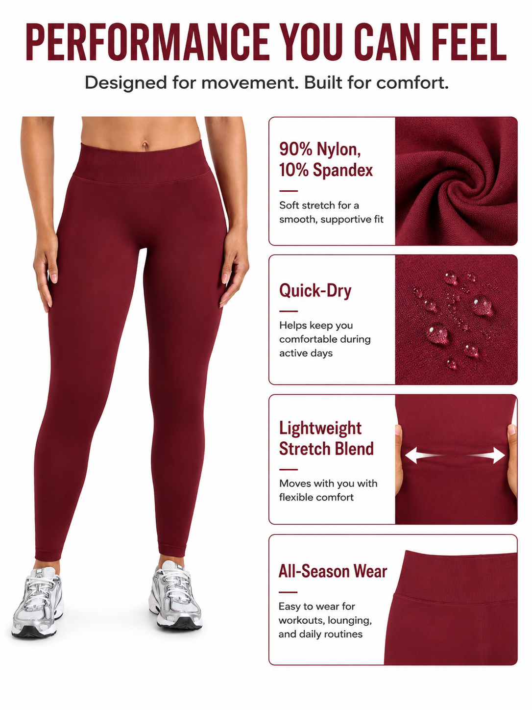 SculptFlex Studio Yoga Leggings for Women