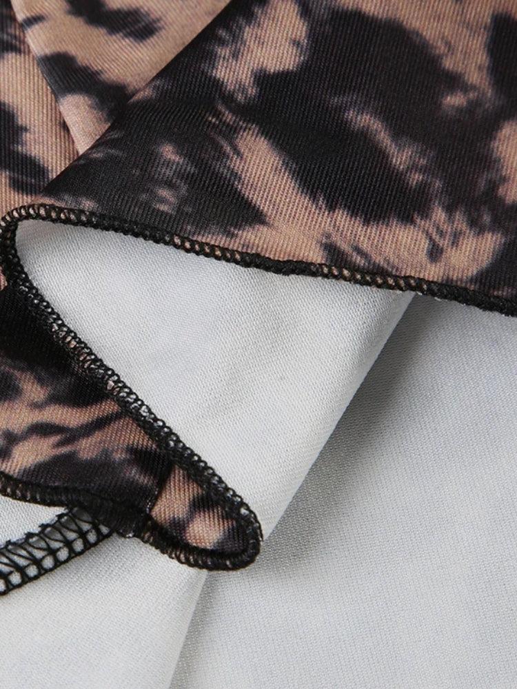 Clistos leopard lace mini dress - View 7 | Clistos