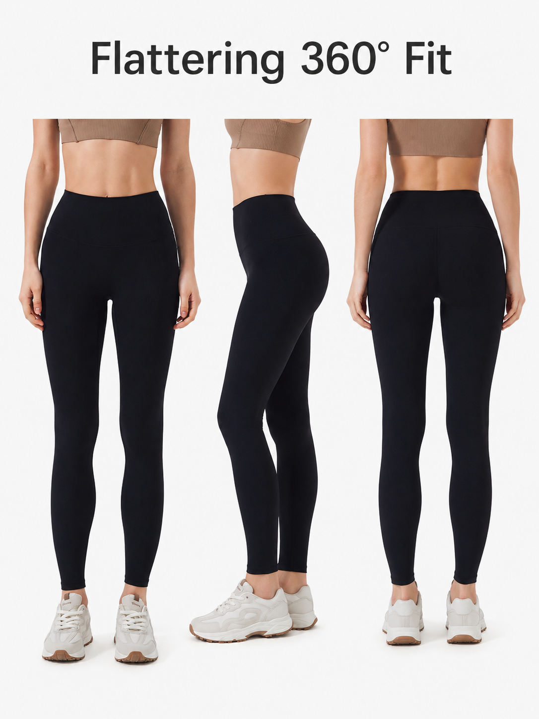 SculptFlex Brushed High Waist Yoga Leggings for Women
