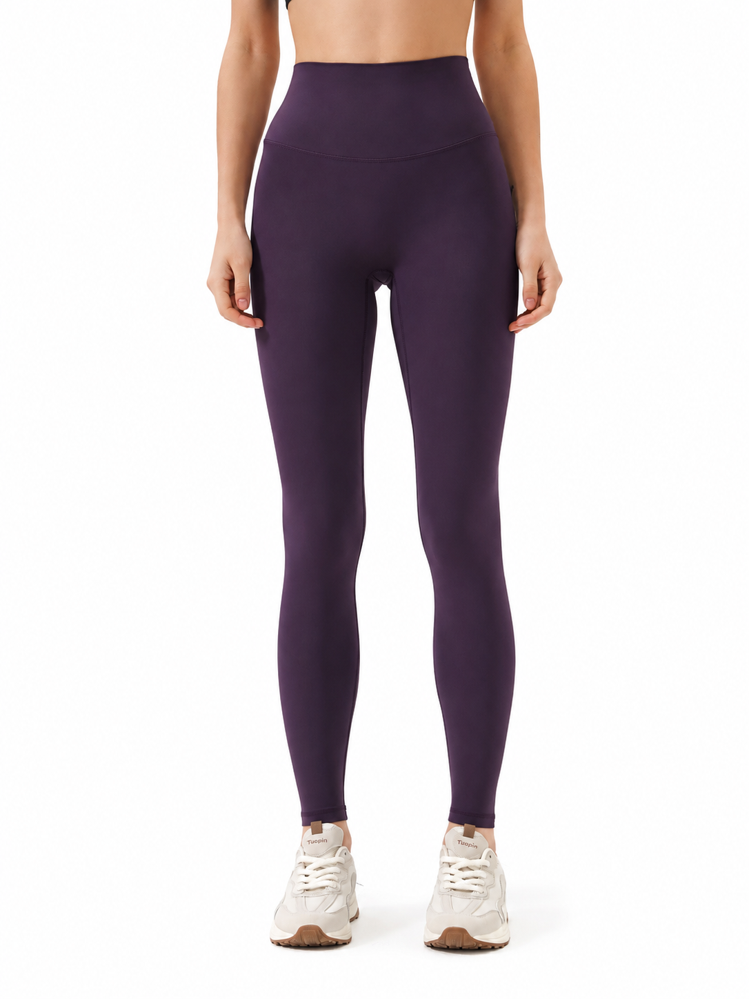 SculptFlex Brushed Blackcurrant Yoga Leggings for Women