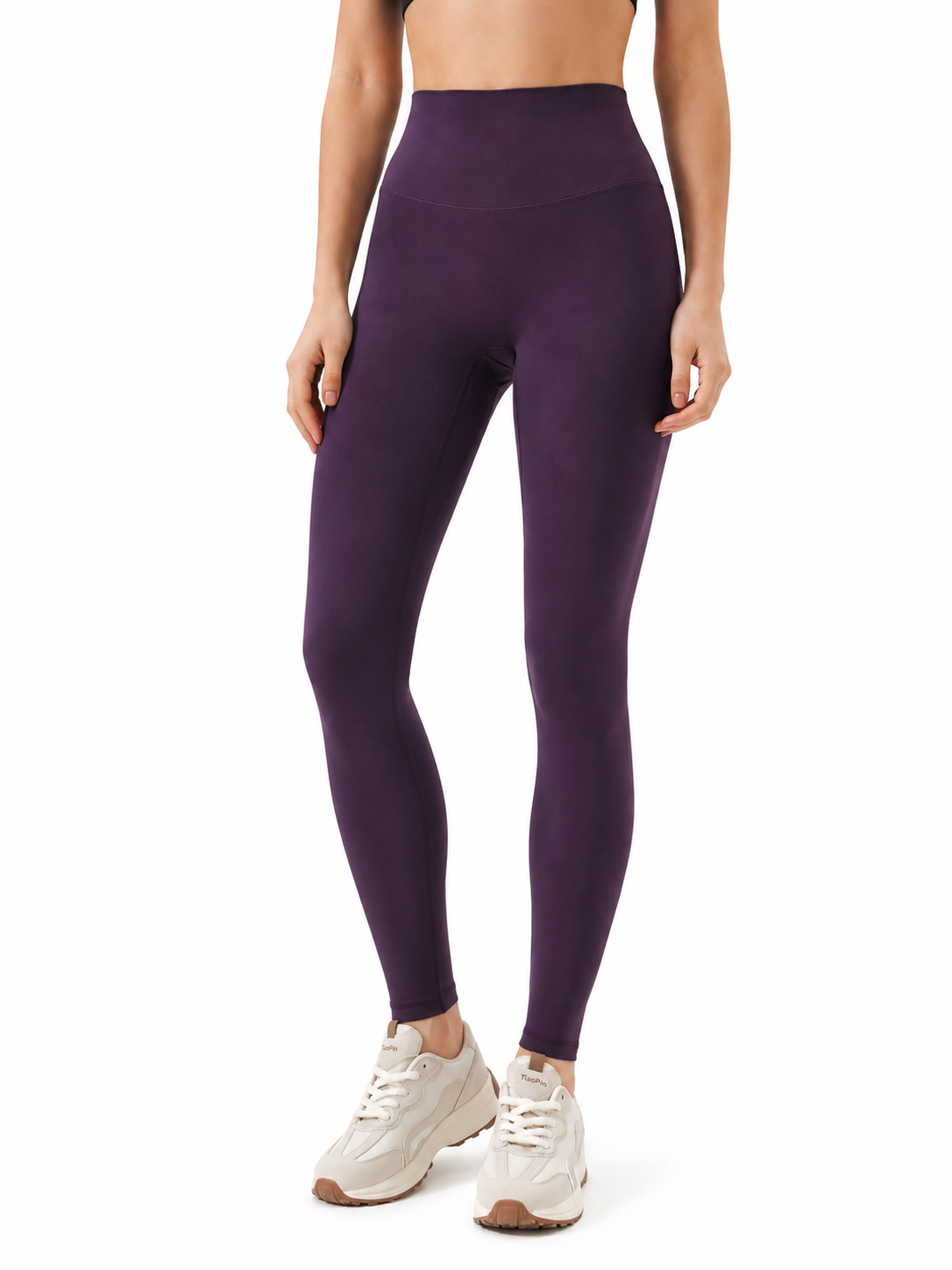 SculptFlex Brushed Blackcurrant Yoga Leggings for Women