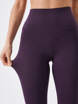 SculptFlex Brushed Blackcurrant Yoga Leggings for Women