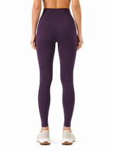 SculptFlex Brushed Blackcurrant Yoga Leggings for Women