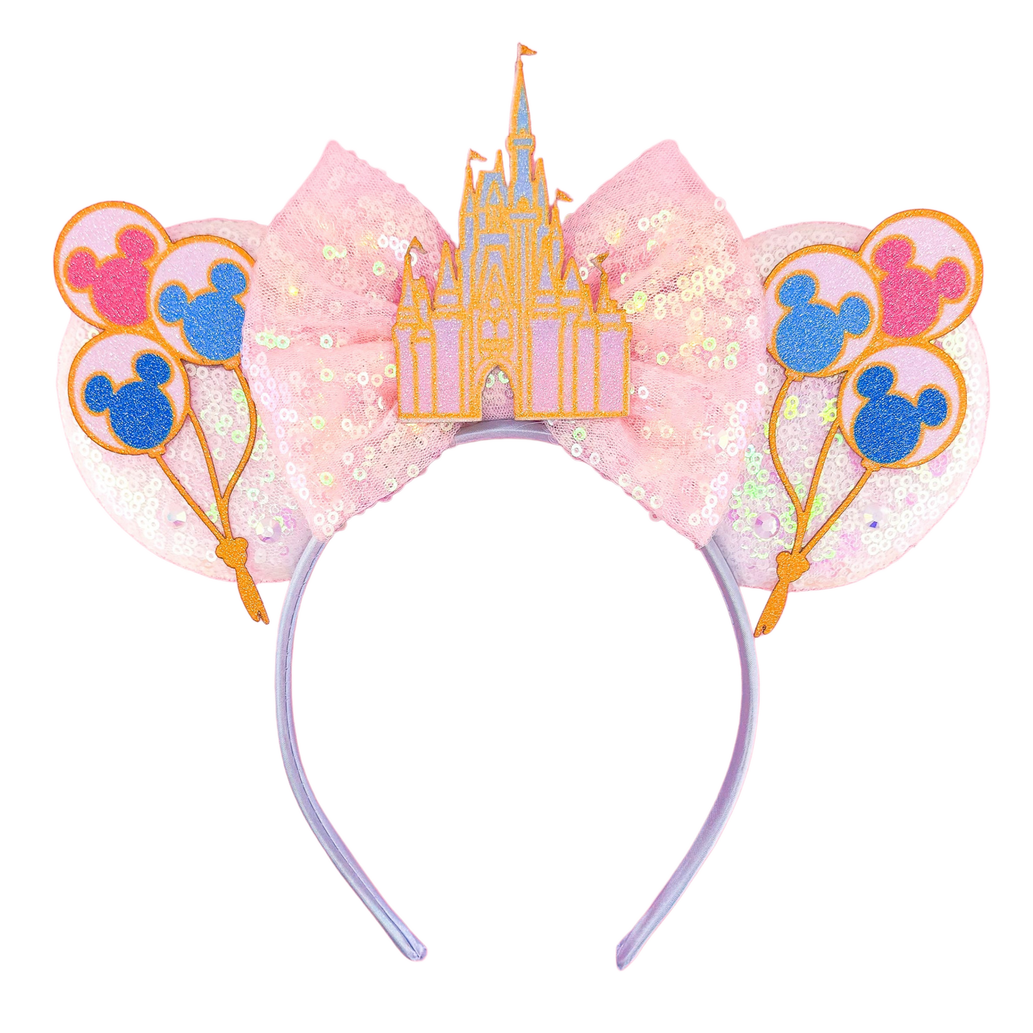 Castle & Balloons Mickey Ears