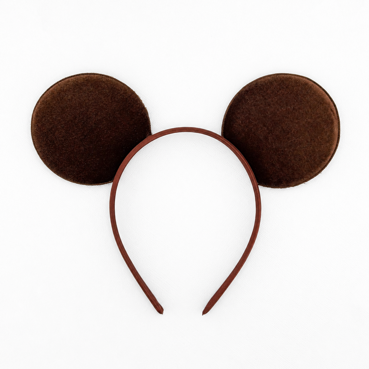 Brown Velvet Mickey Ears for Men