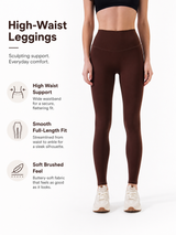 SculptFlex Brushed Contour Yoga Leggings for Women