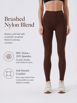 SculptFlex Brushed Contour Yoga Leggings for Women