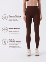 SculptFlex Brushed Contour Yoga Leggings for Women
