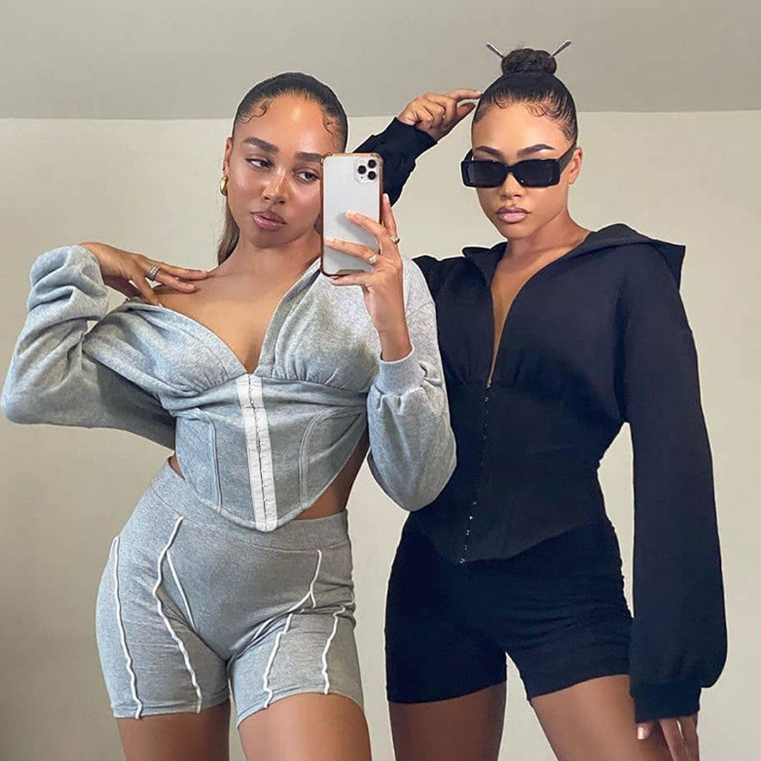 two women in athletic wear