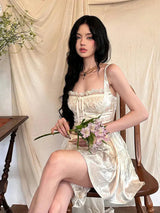 Lace Bustier Frill Skirt Set - View 6 | Clistos