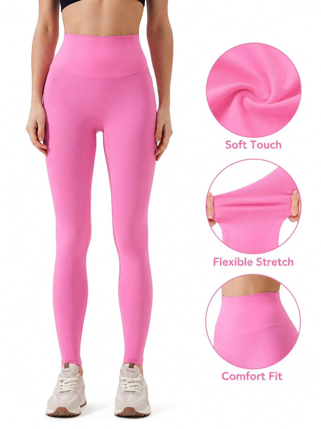 SculptFlex Brushed High Waist Yoga Leggings for Women
