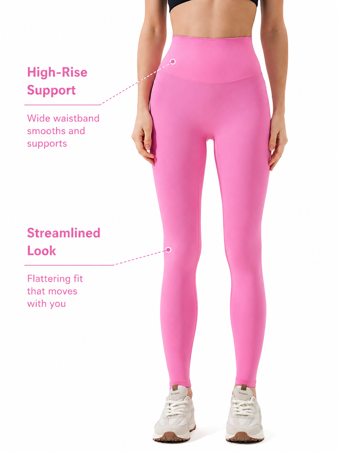 SculptFlex Brushed High Waist Yoga Leggings for Women
