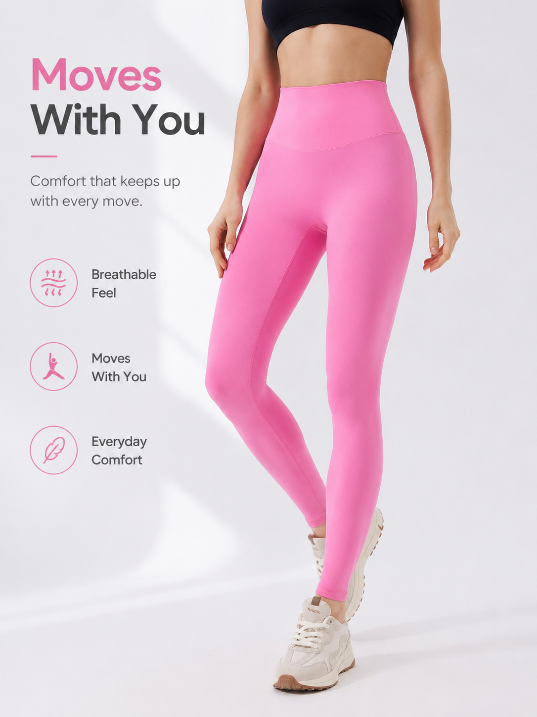 SculptFlex Brushed High Waist Yoga Leggings for Women