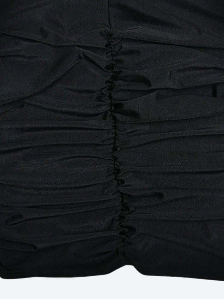 Draped Bodycon Mini Dress - View 7 | Clistos