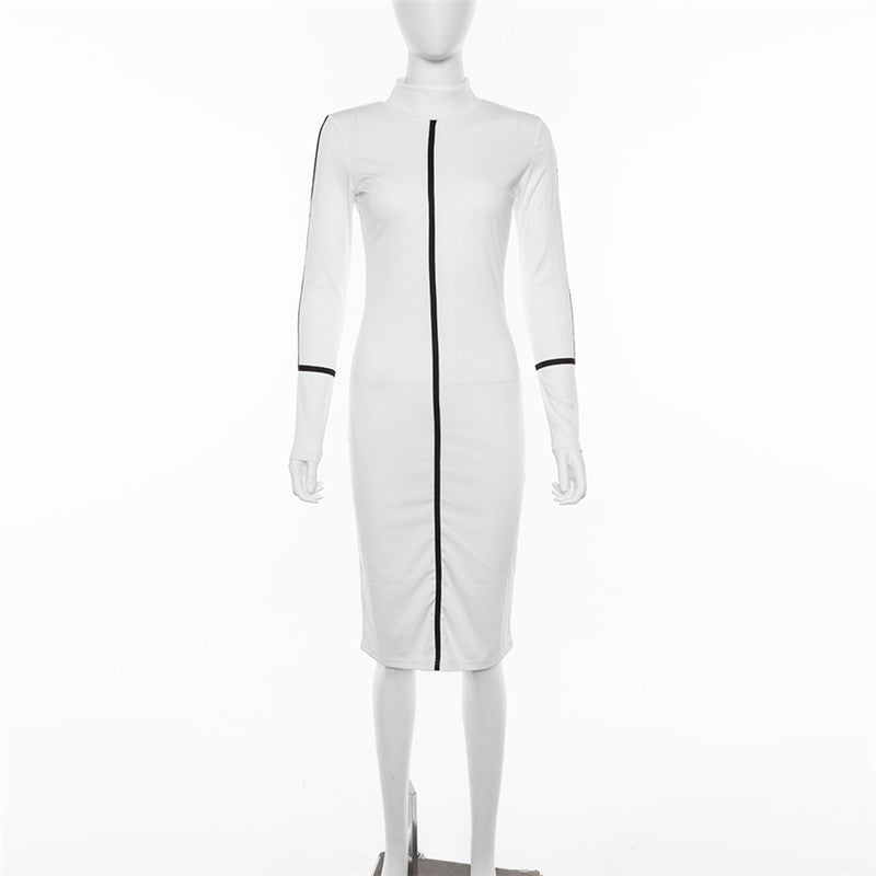 white midi dress on a mannequin