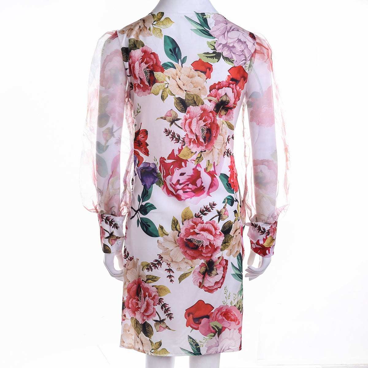 Clistos Leopard Floral Wrap Mini Dress - View 6 | Clistos