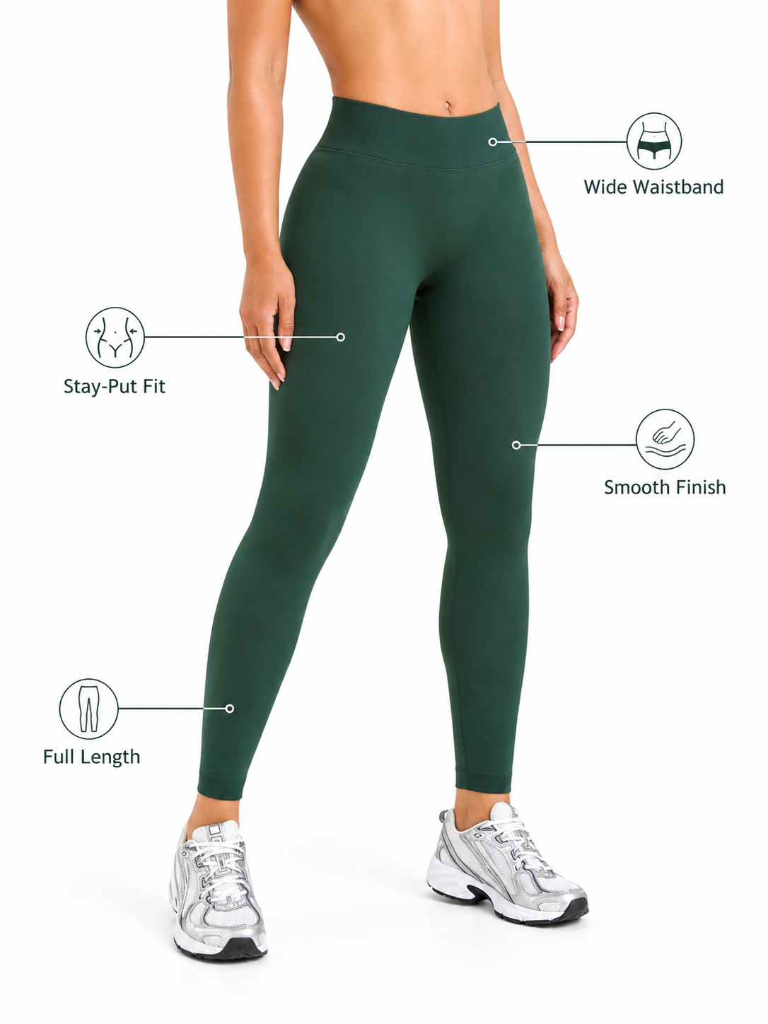 SculptFlex Essential High Waisted Yoga Leggings for Women