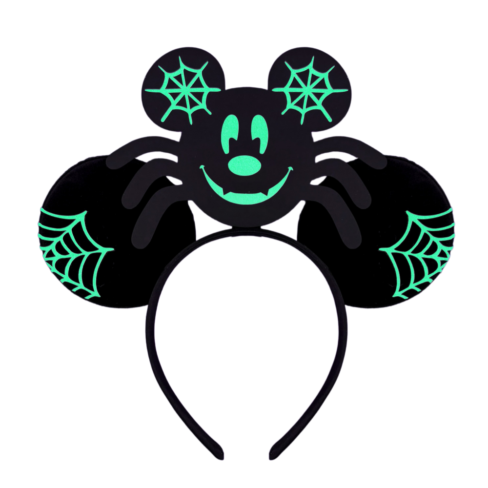 Glow Spider Mickey Ears for Men