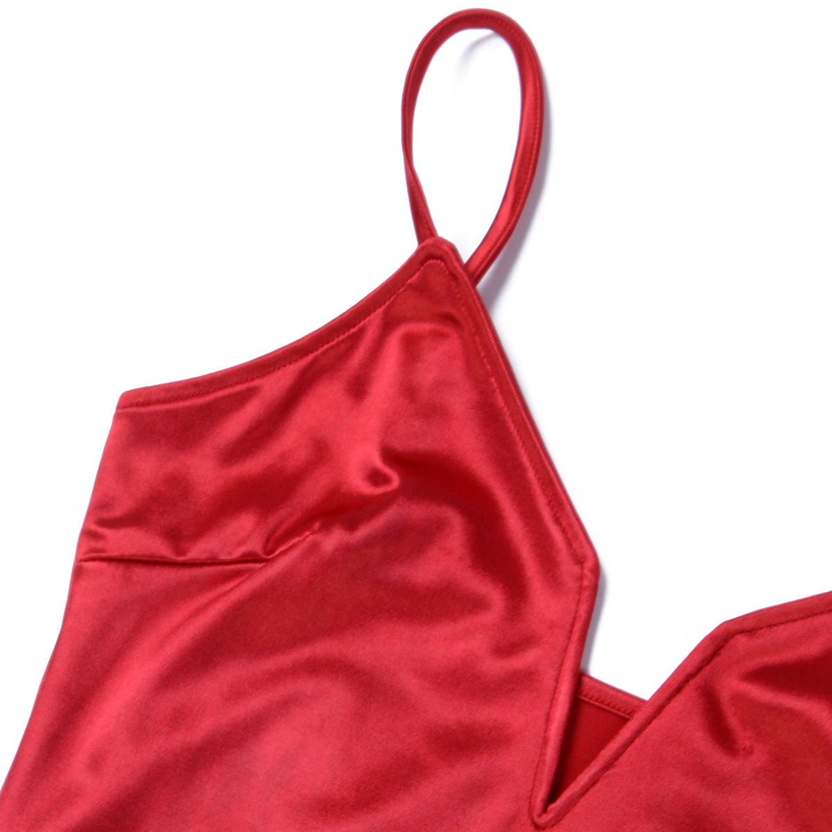 Clistos ruched satin spaghetti strap party mini dress - View 8 | Clistos