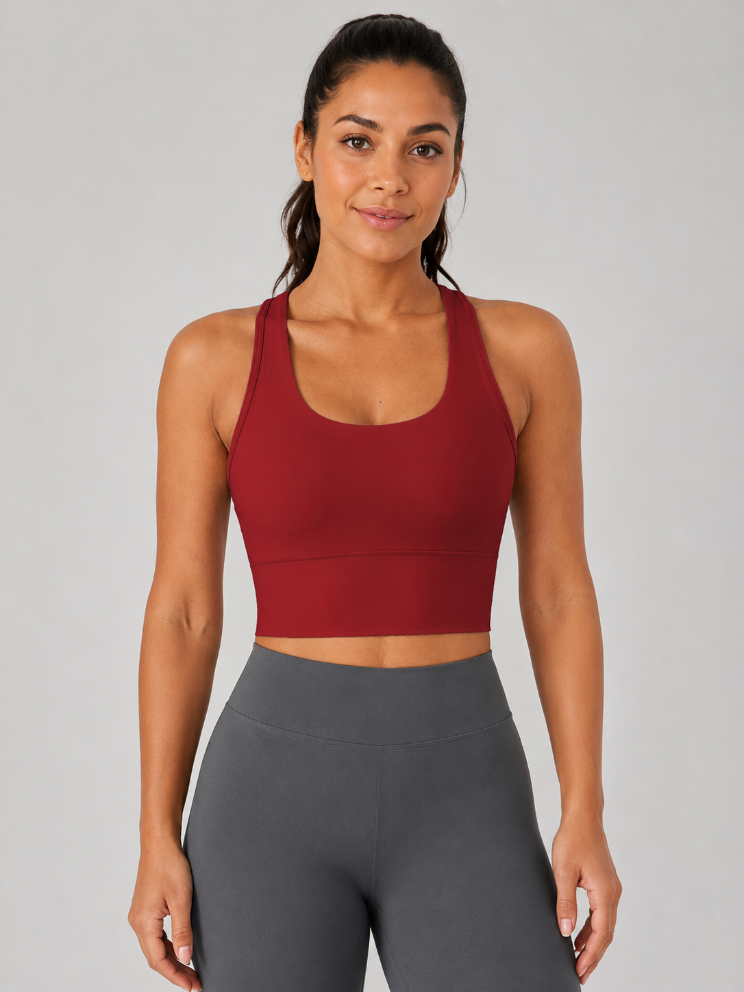 SculptFlex Seamless Longline Sports Bra for Women