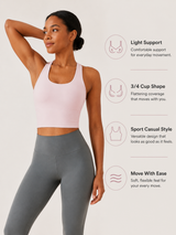SculptFlex Seamless Longline Sports Bra for Women
