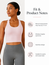 SculptFlex Seamless Longline Sports Bra for Women