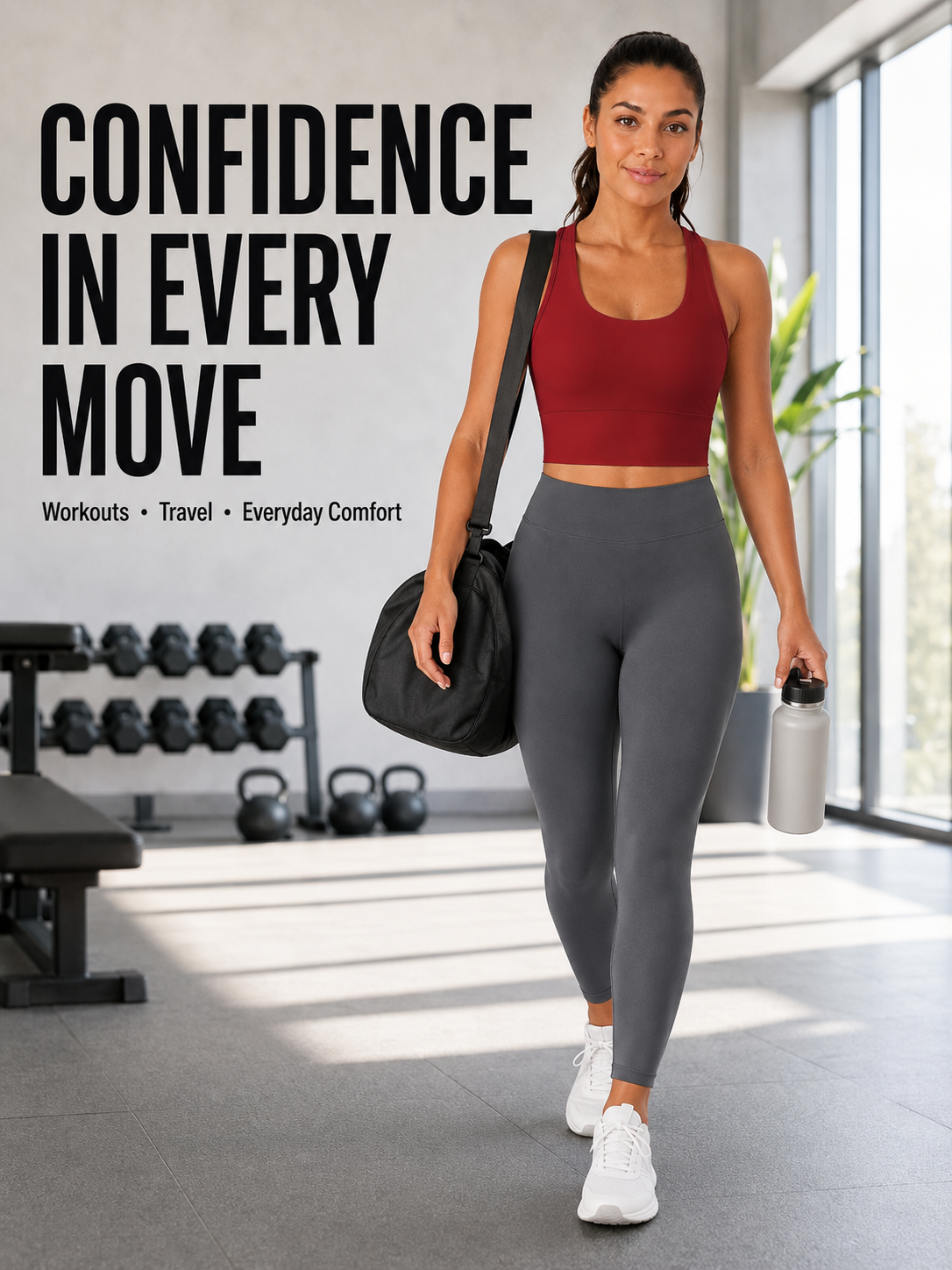 SculptFlex Seamless Longline Sports Bra for Women