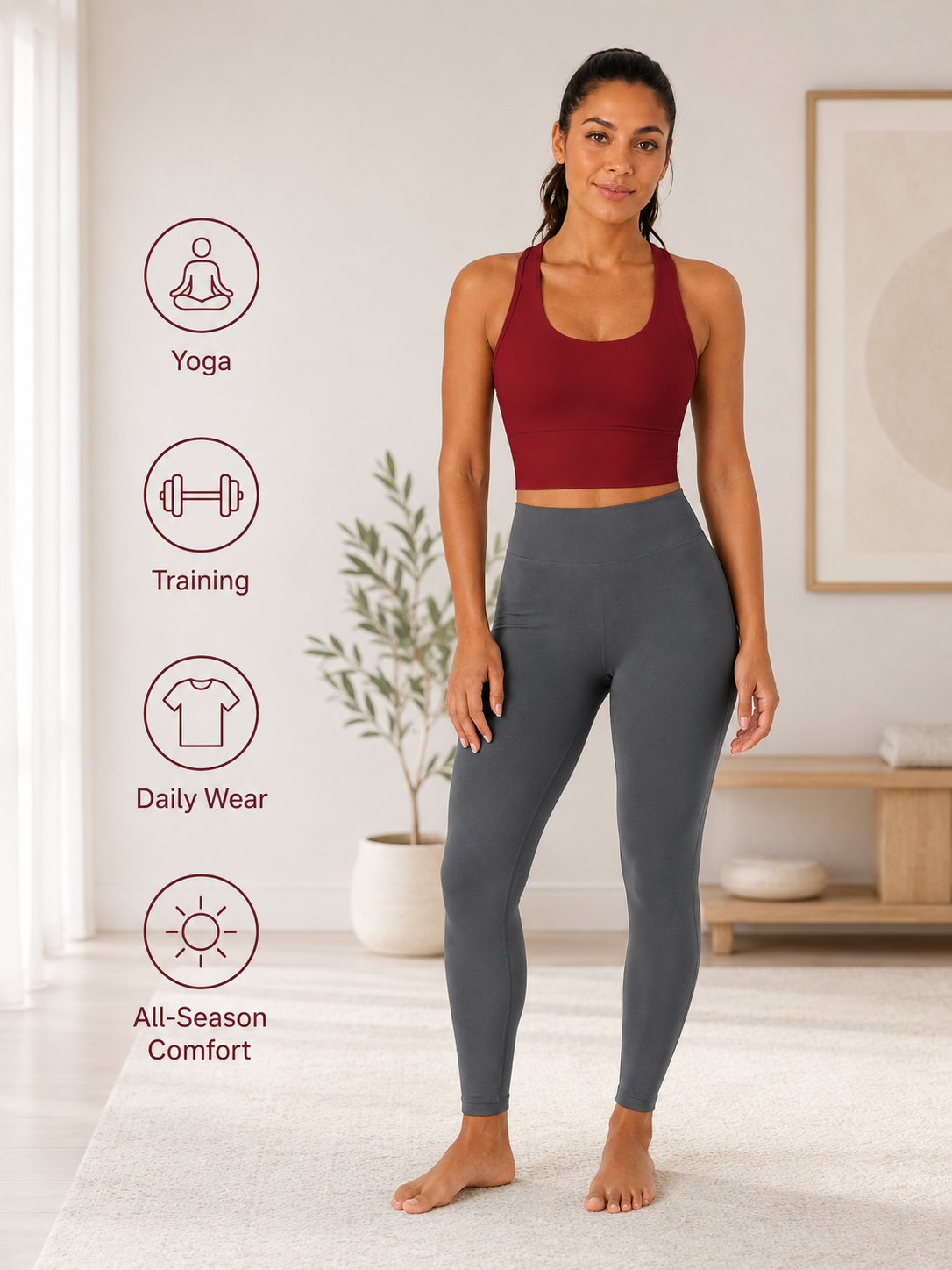 SculptFlex Seamless Longline Sports Bra for Women
