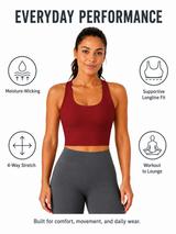 SculptFlex Seamless Longline Sports Bra for Women