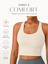 SculptFlex Seamless Wireless Sports Bra for Women