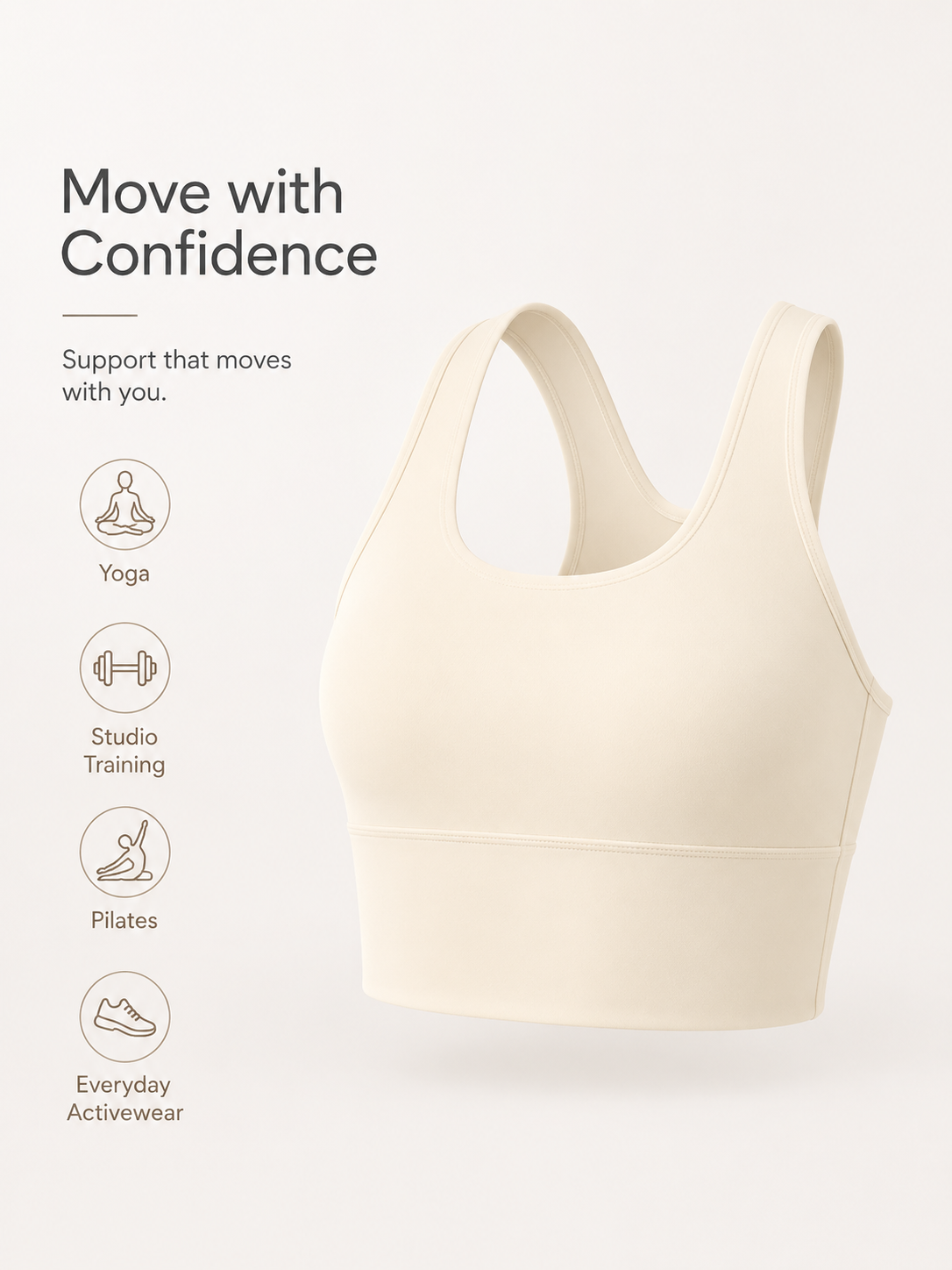 SculptFlex Seamless Wireless Sports Bra for Women