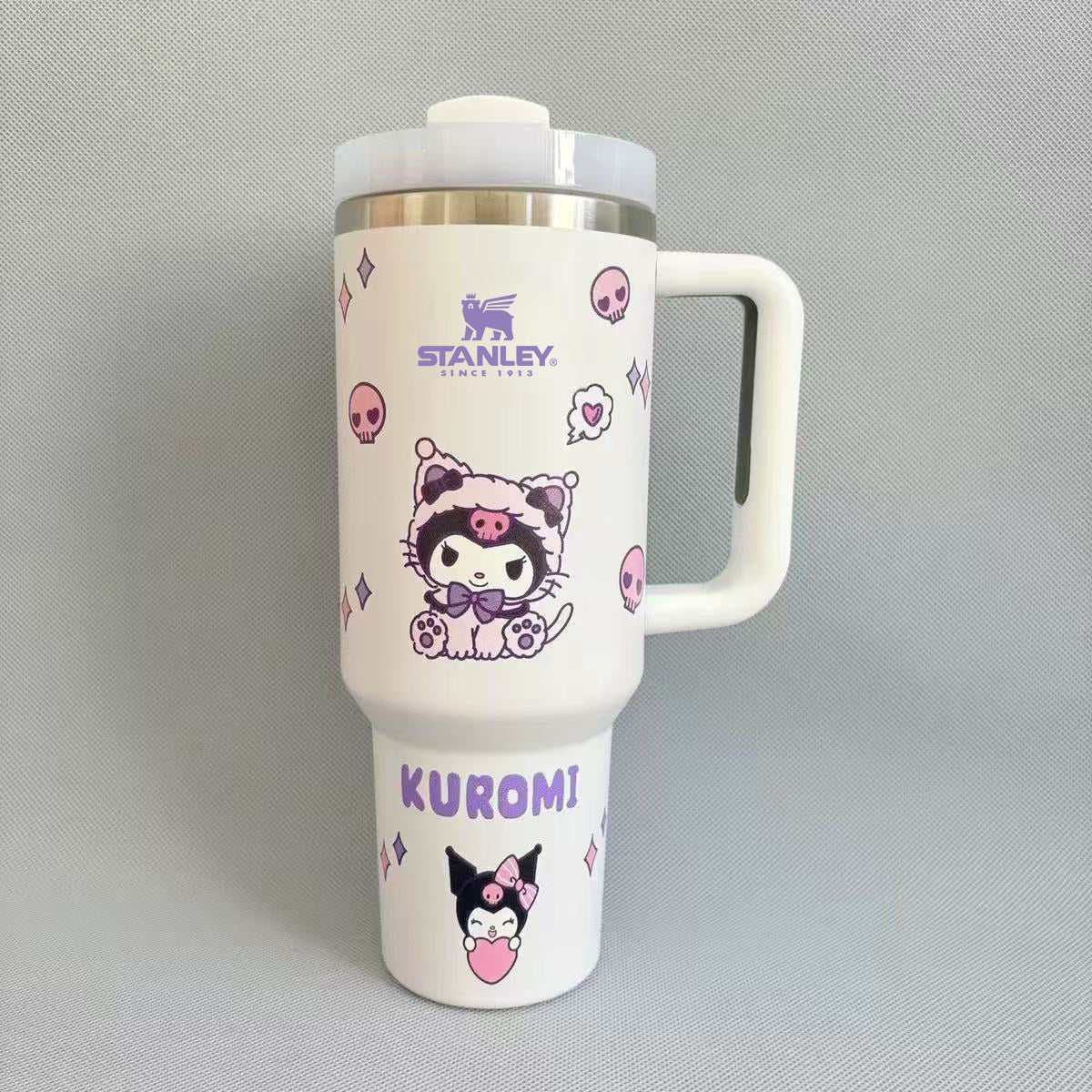 Stanley Kuromi 40 oz insulated tumbler with handle and straw - View 1 | Clistos