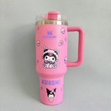 Stanley Kuromi 40 oz insulated tumbler with handle and straw - View 4 | Clistos