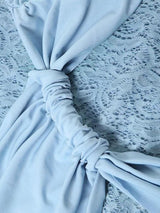 Lace ruched mini dress - View 6 | Clistos