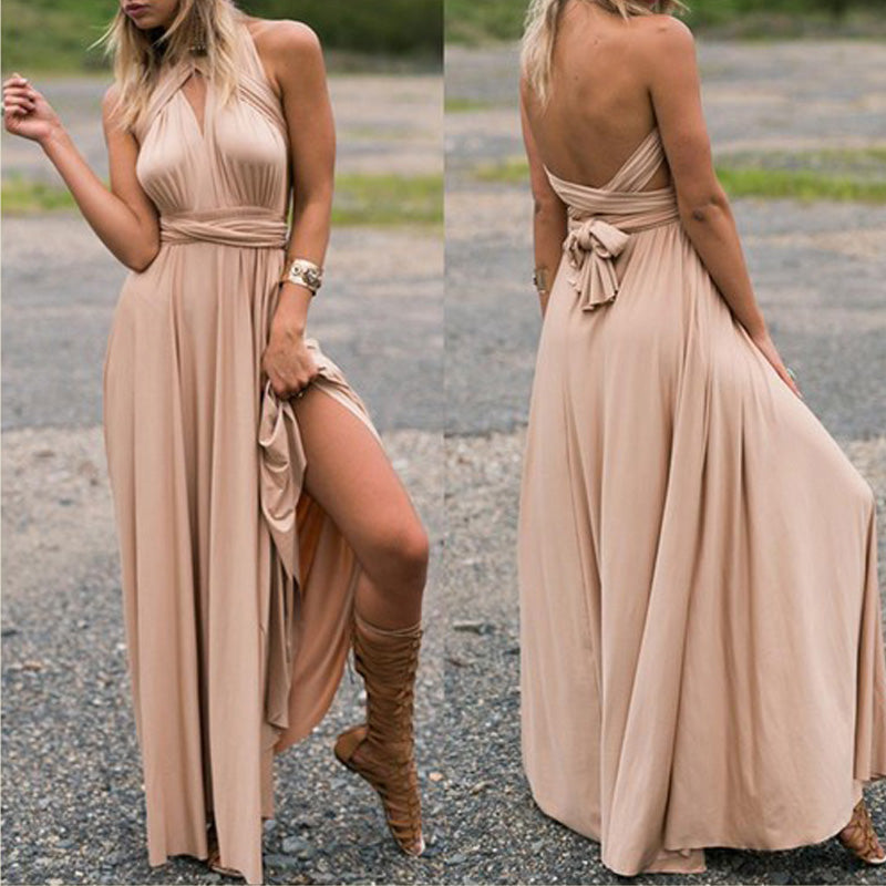 Clistos convertible satin maxi dress - View 16 | Clistos