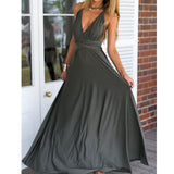 Clistos convertible satin maxi dress - View 6 | Clistos