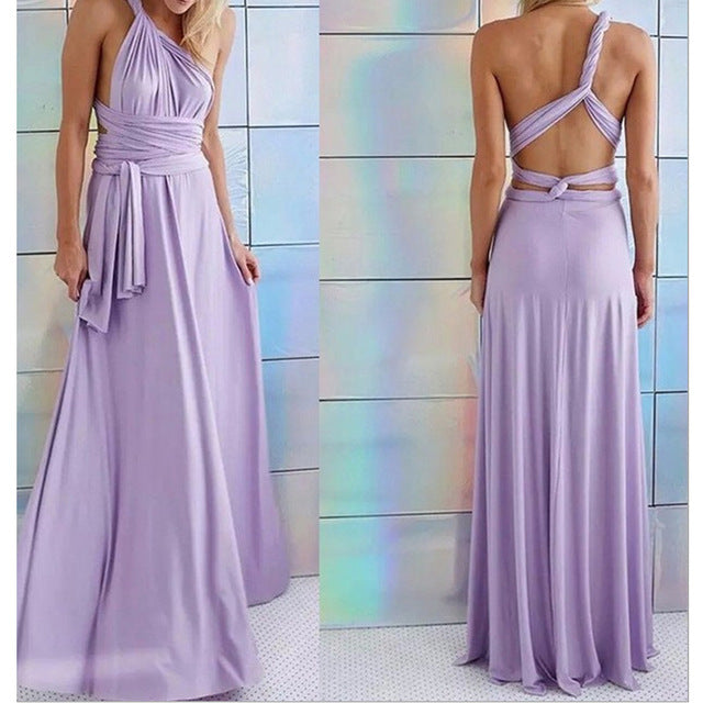 Clistos convertible satin maxi dress - View 10 | Clistos